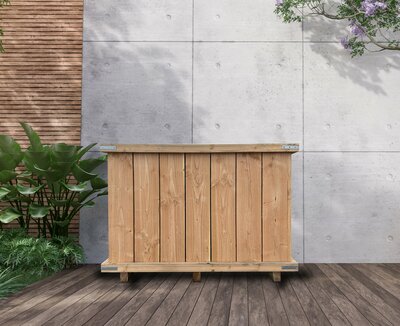 Hartholzkübel 120x120x70 cm