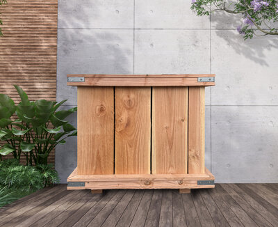 Hartholzkübel 60 x 60 x 50 cm