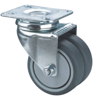 Schwenkbare Rollen montiert (3 Stück)